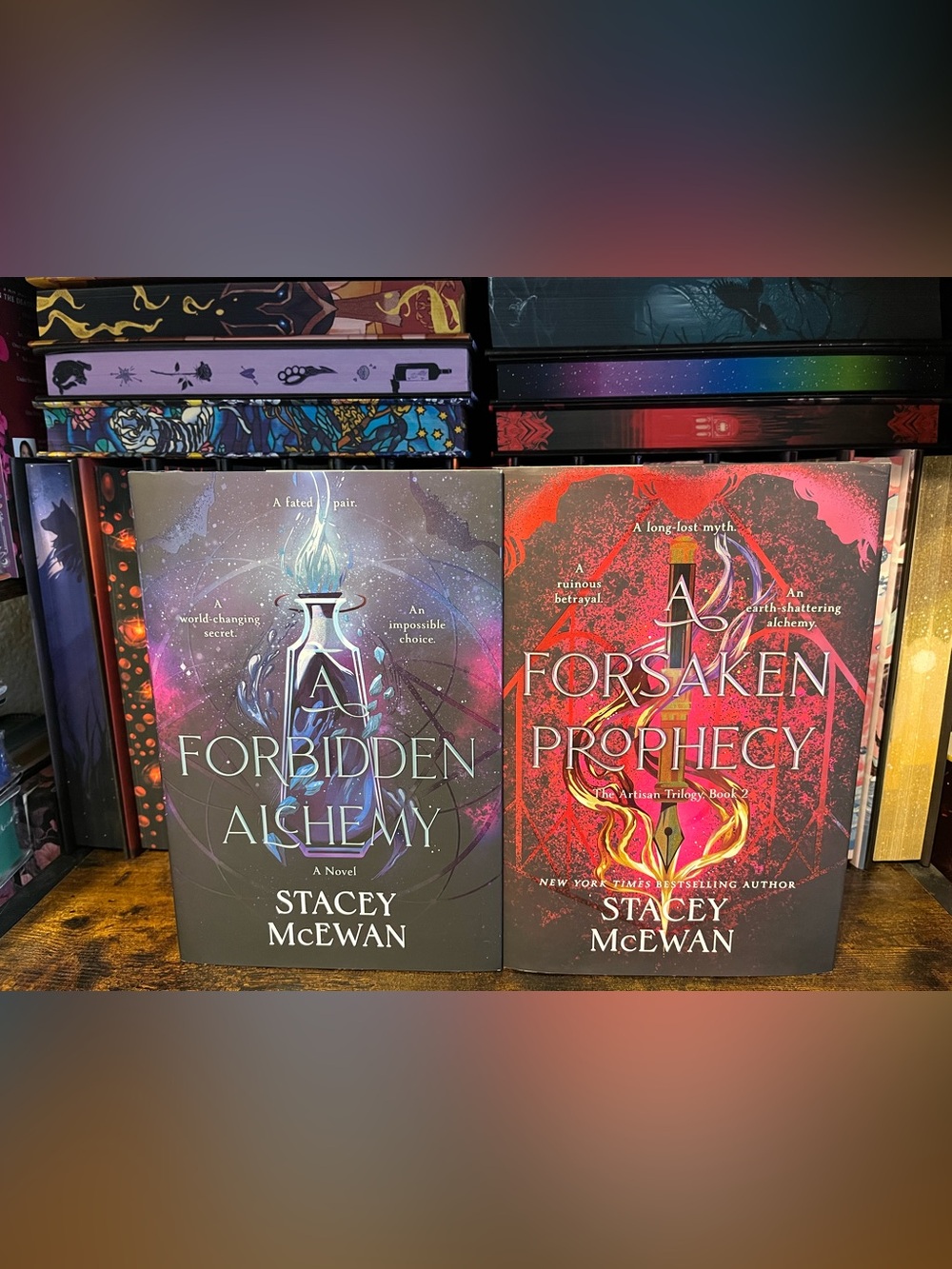 A Forbidden Alchemy / A Forsaken Prophecy Deluxe Hardcover Book Set New